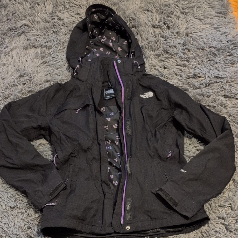The North Face Women's Black and Purple Ski Jacket